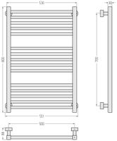 Товар: Полотенцесушитель водяной Сунержа Модус PRO 800х500 Золотой шёлк 32-0450-8050 - фото 2 Полотенцесушитель водяной Сунержа Модус PRO 800х500 Золотой шёлк 32-0450-8050 — фото 2, Водяные полотенцесушители