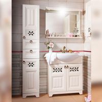 Комплект мебели для ванной Бриклаер КАНТРИ 80KP, бежевый — фото 1, Комплекты мебели для ванной