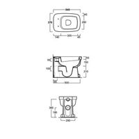 Унитаз SIMAS EVOLUTION Напольный приставной цвет белый EVO01 — фото 2, Подвесные унитазы