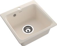 GRANFEST SMART Мойка композит 1-чаш. 430*430 мм белый арт. GF-SM430 430 белый — фото 1, Кухонные мойки