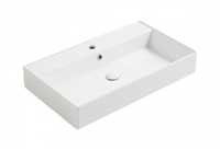 Раковина SIMAS AGILE подвесная или накладная с одним отверстием цвет белый AG81 — фото 1, Раковины накладные