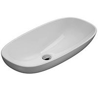 Раковина GLOBO STOCKHOLM на столешницу без отверстий цвет белый арт-LA071BI — фото 1, Раковины встраиваемые сверху