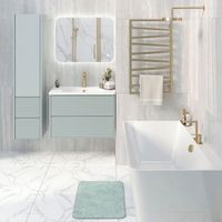 Тумба подвесная PARMA 80 /мята/ AQUA DE MARCO 2080MINTPAR — фото 5, Тумбы под раковину