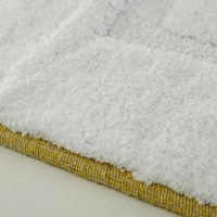 Коврик д/ванной комнаты 60х120 см., вышивка логотип MIGLIORE, белый, окантовка золото арт-31925 — фото 2, Коврики для ванной комнаты