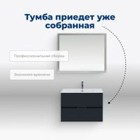 Товар: Тумба с раковиной Aquanet Алвита new 70 2 ящ. цв.антрацит 00306153 - фото 11 Тумба с раковиной Aquanet Алвита new 70 2 ящ. цв.антрацит 00306153 — фото 11, Тумбы с раковиной