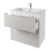 Товар: Тумба EUPHORIA, 80 см, подвесная/напольная, 2 ящика, белый матовый арт-99.2016 - фото 3 Тумба EUPHORIA, 80 см, подвесная/напольная, 2 ящика, белый матовый арт-99.2016 — фото 3, Тумбы под раковину