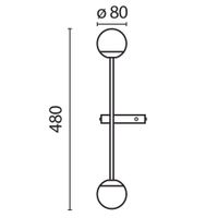 Настенный светильник (бра) Maytoni арт-MOD285WL-L10BS3K — фото 6, Бра