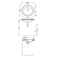 Товар: Раковина SIMAS LAVABI встраиваемая сверху с одним отверстием и двумя намеченными MONIA цвет белый S51 - фото 2 Раковина SIMAS LAVABI встраиваемая сверху с одним отверстием и двумя намеченными MONIA цвет белый S51 — фото 2, Раковины встраиваемые сверху