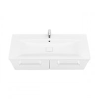 Тумба МАДРИД 120 М, 2 ящика, белая (под раковину АЙРИС М 120, АЙРИС 120, ПРЕМЬЕР М 120, ПРЕМЬЕР 120) арт-1A170301MA010 — фото 2, Тумбы под раковину