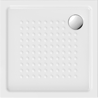 PIATTI DOCCIA душевой поддон над уровнем пола/вровень с полом 80x80х4,5 ceramic anti-slip керамический белый матовый арт-438409 — фото 1, Керамические душевые поддоны