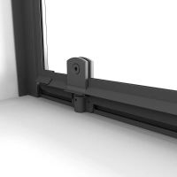 Душевое ограждение Niagara Nova (80х80х195) квадрат,черный матовый,дверь распашная,стекло прозрачное,2 места арт-NG-85-8AB-A80B-34 — фото 8, Квадратные душевые уголки