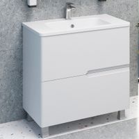 Тумба напольная с умывальником PALERMO 80 /2ящ/ AQUA DE MARCO 5080CPAL/F — фото 1, Тумбы с раковиной