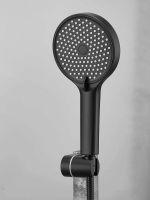 Душевая система скрытого монтажа с тропическим душем, лейкой, изливом BELZ, цвет черный, арт-B80713-7 — фото 6, Встраиваемые душевые комплекты