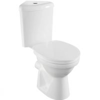 9854B099-7200 WENKEL Унитаз угловой с бачком и сиденьем микролифт из термопласта NORM (VITRA) — фото 2, Напольные унитазы