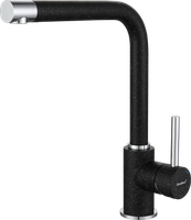 GF Смеситель для кухни, Г-обр. D-35мм (черный) арт-3651 черный — фото 1, Смесители для кухни