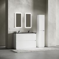 Тумба под раковину SANCOS Libra Floor напольная, 1190х450х840, c двумя ящиками оснащенными доводчиками, белый глянец , арт. LB120F-1W LB120F-2W — фото 10, Тумбы под раковину