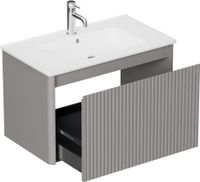 Тумба под раковину Allen Brau Gravity 80 1.370017.PGM платина матовый — фото 2, Тумбы под раковину