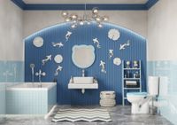 КАСПЕР Унитаз-компакт детский, горизонт. выпуск,1-а режим.арм,сиденье полипроп, пл.кр,голубой,САНТЕК 1WH501846 — фото 3, Напольные унитазы