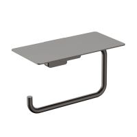 Tivoli Держатель туалетной бумаги с полкой, металл арт-AQM7307GM — фото 1, Держатели туалетной бумаги