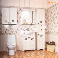 Товар: Зеркало со шкафчиком Бриклаер КАНТРИ 65S, бежевый дуб прованс - фото 4 Зеркало со шкафчиком Бриклаер КАНТРИ 65S, бежевый дуб прованс — фото 4, Шкафы для ванной