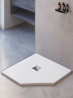 Душевой поддон трапеция RGW ST/T-W 100x100, белый, каменный, арт-16155100-01 — фото 4, Душевые поддоны из искусственного камня