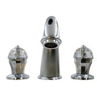 PRESTIGE CRYSTAL См-ль д/раковины, на 3 отв., с донным клапаном, хром 32764 — фото 2, Смесители для раковины