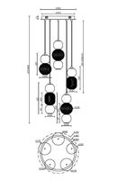Товар: Подвесной светильник Maytoni арт-MOD273PL-L80CH3K - фото 2 Подвесной светильник Maytoni арт-MOD273PL-L80CH3K — фото 2, Подвесные светильники