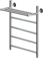 Полотенцесушитель водяной Aquanet Mauro 600x400 с полкой 00282319 — фото 2, Водяные полотенцесушители