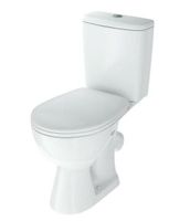 УЮТ Унитаз-компакт, косой выпуск, 2-х реж.арм-ра Инкоэр, сид.п/п Уклад, белый ROSA Вн УнкБ01 — фото 1, Напольные унитазы