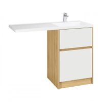 Фасады для тумбы ЛОНДРИ 60, компл. 2шт., белый 1A274801LH010 — фото 3, Тумбы под раковину