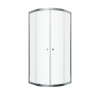 ДШ "Альфа-Хром" 80х80, 1/4 круга (1 место) арт-Щ0000056788 — фото 2, Душевые уголки четверть круга