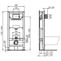 Инсталляция для подвесного унитаза Ideal Standard Prosys арт-R0204промо — фото 1, Инсталляции для унитазов
