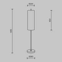 Товар: Напольный светильник (торшер) Maytoni MOD437FL-01B - фото 4 Напольный светильник (торшер) Maytoni MOD437FL-01B — фото 4, Торшеры