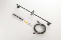 AQ2012BGM ЕВРОПА душевой гарнитур 1jet 65 см, оружейная сталь — фото 4, Душевые гарнитуры на штанге