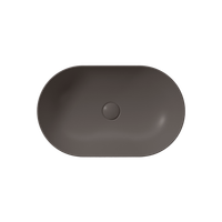 раковина накладная PURA 60x37 без перелива коричневый матовый арт-883416 — фото 1, Раковины накладные
