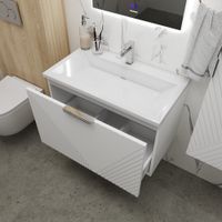 Тумба подвесная "БЛИСС-70 см" с 1 ящ. белая матовая (ум. Блисс-70 см.) 107052 — фото 5, Комоды и тумбы для ванной комнаты