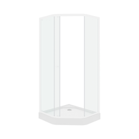 Ограждение VIVA90B N душевое Ceruttispa без поддона (90x90x195) — фото 8, Прямоугольные душевые уголки