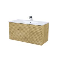 Товар: Тумба с умывальником IDDIS Bild подвесная, 100 см, дуб светлый арт-BIL10V0i95K - фото 2 Тумба с умывальником IDDIS Bild подвесная, 100 см, дуб светлый арт-BIL10V0i95K — фото 2, Тумбы с раковиной