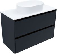 Тумба под раковину Allen Brau Activity 100 1.34014.AM антрацит матовый/олива браш — фото 8, Тумбы под раковину