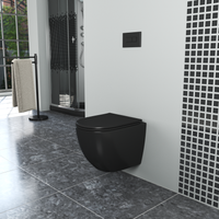 Товар: Унитаз подвесной безободковый D&K Matrix , черный арт-DT1396025 - фото 2 Унитаз подвесной безободковый D&K Matrix , черный арт-DT1396025 — фото 2, Подвесные унитазы