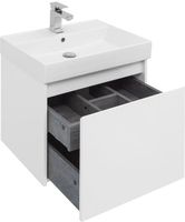 Мебель для ванной Aquanet Nova Lite 60 белый (1 ящик) арт-00242922 — фото 7, Комплекты мебели для ванной