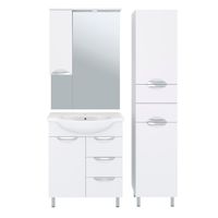 Шкаф-пенал напольный ELEGANSE 40 /хром/правый/ AQUA DE MARCO 3040CELE/R — фото 3, Шкафы для ванной