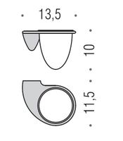 Стакан COLOMBO DESIGN KHALA B1802 настенный цвет хром — фото 2, Стаканы для зубных щеток