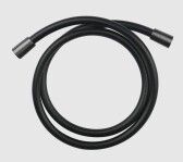 Шланг для душа, Gessi, Cromalux, длина шланга, мм-2000, стандарт подвода воды-1/2", цвет-Black Metal Brushed PVD арт-28746.707 — фото 1, Душевые шланги