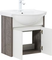 Тумба под раковину Aquanet Сидней 60 дуб рошелье/белый 00345122 — фото 4, Тумбы под раковину