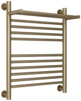 Полотенцесушитель водяной Сунержа Богема с полкой+ 600х500 Золотой шёлк арт-32-0223-6050 — фото 4, Водяные полотенцесушители