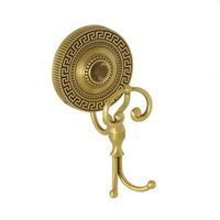 MONTECARLO Крючок двойной с завитком, бронза арт-31533 — фото 1, Крючки для полотенец