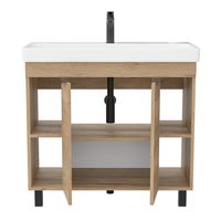 Легран 90 Тумба напольная Дуб галифакс (БЕЗ УМЫВАЛЬНИКА Адриана 90) арт-109031 — фото 3, Тумбы под раковину