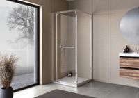 STELLAR UNI - 120x90 - SILVER BRILL PROFILE - TRANSPARENT арт-518840 — фото 1, Душевые уголки