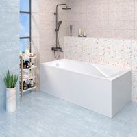 Ванна MIRA 180см из литьевого мрамора NOVA GEL с металлическими ножками/ Aqua de Marco 1180WMIR_GEL — фото 2, Ванны